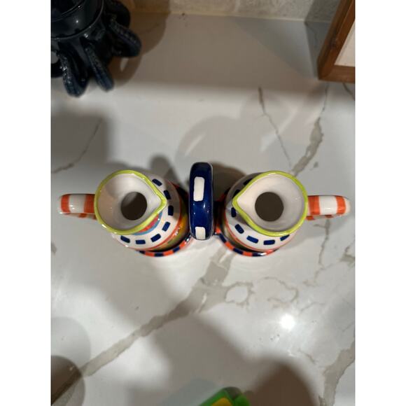 Ganz BELLA CASA Oil Vinegar Cruet with Holder Kitchen Accessories - Picture 3 of 4